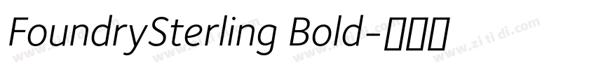 FoundrySterling Bold字体转换